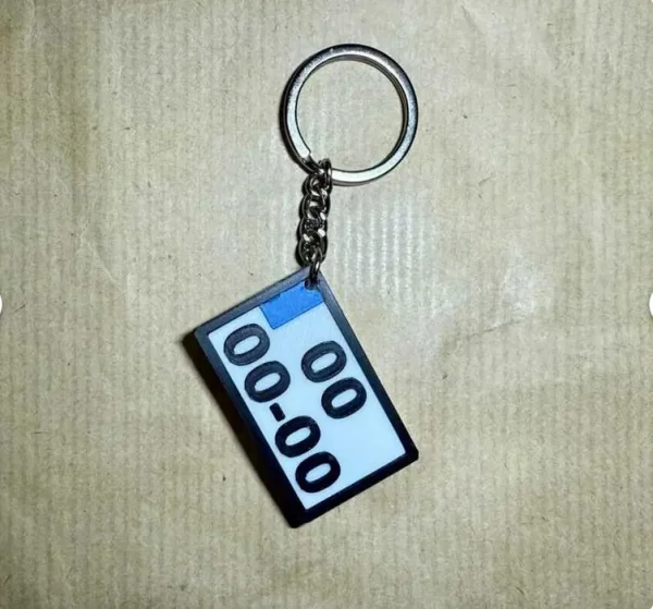Porta-Chaves Personalizado para Motas – Com Matrícula e Logótipo - Image 3