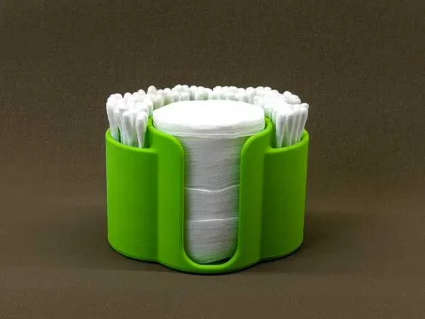 Suporte para Cotonetes e Discos de Algodão – Impresso em 3D | Organização de Casa de Banho - Image 3