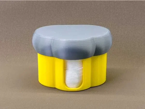 Suporte para Cotonetes e Discos de Algodão – Impresso em 3D | Organização de Casa de Banho - Image 4