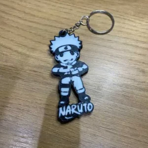 Porta-Chaves Naruto em 3D – Símbolos da Vila da Folha e Personagens