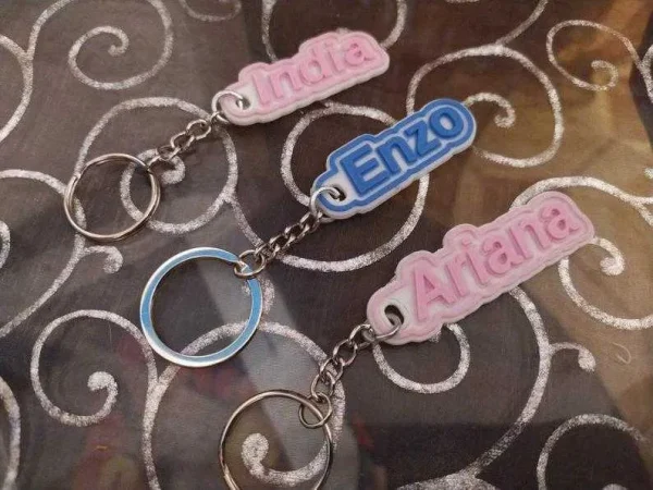 Porta-Chaves Personalizados em 3D – Nome ou Texto à Escolha - Image 2