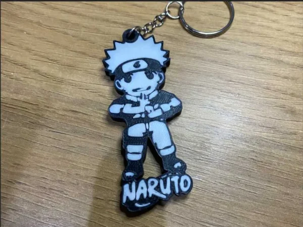 Porta-Chaves Naruto em 3D – Símbolos da Vila da Folha e Personagens - Image 2