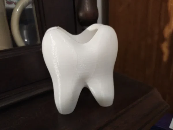 Copo Porta-Escovas em Forma de Dente – Suporte Divertido para Casa de Banho - Image 2